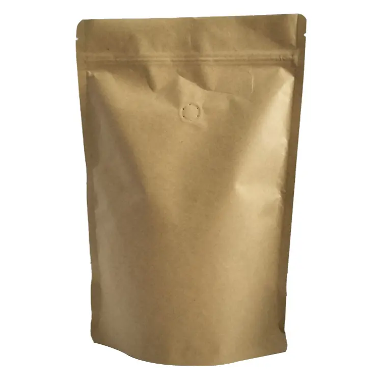 Sac en papier Kraft brun de bonne qualité, emballage alimentaire, fenêtre transparente, sac en plastique composé de papier