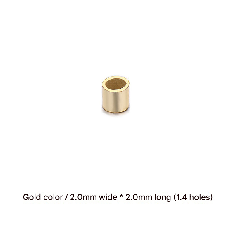 Couleur or / 2,0 mm de large * 2,0 mm de long (1,4 trous)