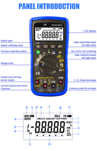 Multímetro Digital de pantalla grande auténtico Original de alto rendimiento VC77 con multímetro de proceso de frecuencia de medida - Product Image 6