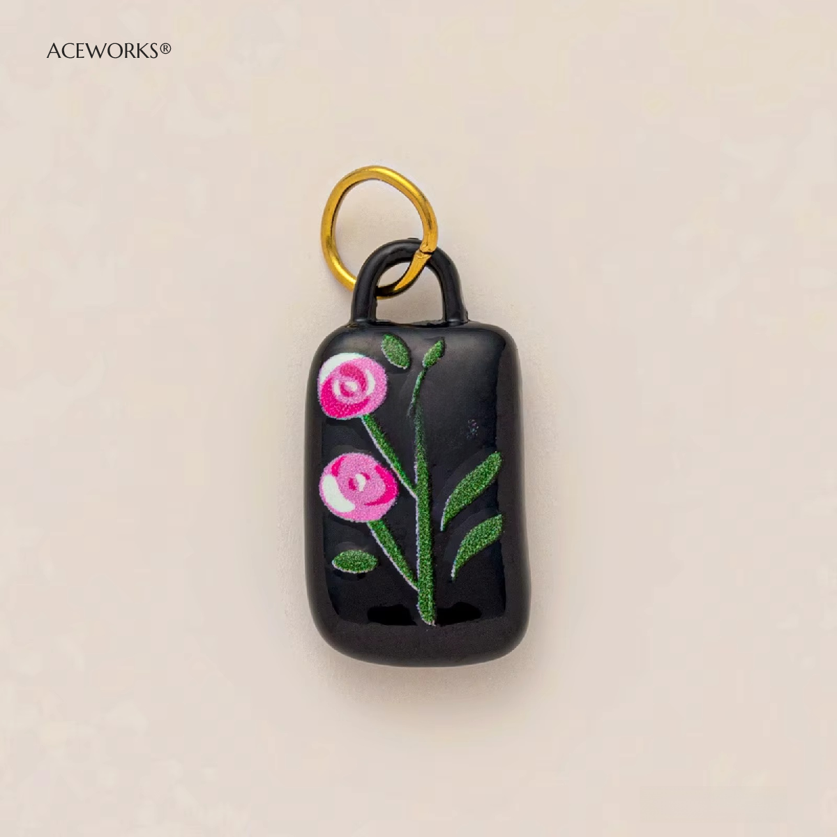 Black Rose Charm