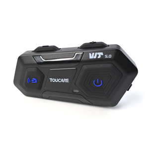 Intercomunicador Universal con Bluetooth para casco de motocicleta, sistema de comunicación para 2 conductores, 1200m - Product Image 1