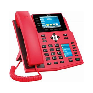 红色高可见度 X5U-R <span class=keywords><strong>IP</strong></span> 电话双彩屏 - 16 条 SIP 线路，适用于紧急情况下的办公室和医院 - Product Image 2