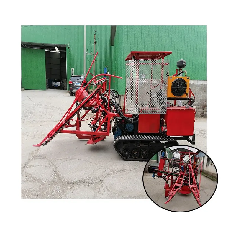 Sıcak satış tarım mini biçerdöver iki tekerlekli traktör küçük şeker kamışı kesme makinesi için