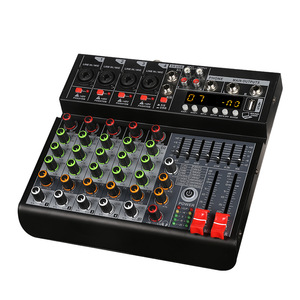 ISonger RV4/6 USB interfaccia 4 6 canali Mini Mixer Console mescladora de audio per la registrazione del Computer Home Karaoke con 16 DSP - Product Image 1