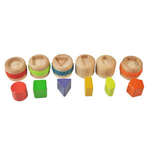 Latest Sensory Toys Early Education Colourful Block Toy Kid Touch Geometric <strong>Shape</strong> <strong>Sorting</strong> Matching Games Blocks for Children - Product Image 1