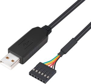 FTDI USB TO TTLอะแดปเตอร์อนุกรม 5V UARTสาย 6 ขาหญิงหัว FT232RL ชิปข้อมูลสําหรับWindows 10 8 7 Linux Mac OS - Product Image 4
