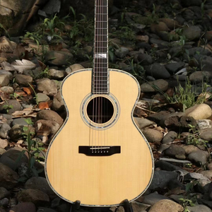Custom High Quality Handmade Acoustic Guitar 000-45 Model with Mahogany Neck Maple Back/Side Ebony Spruce Body - Product Image 1