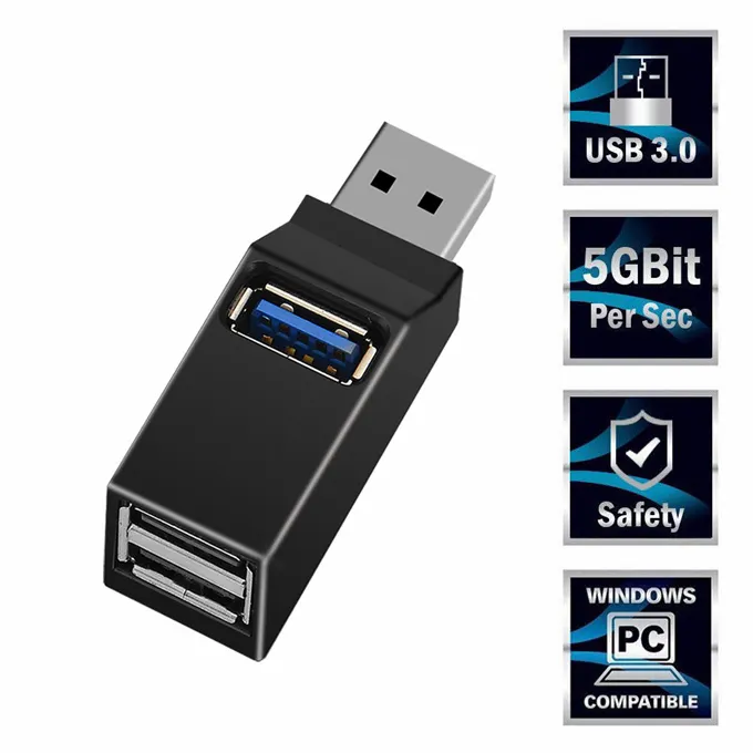 미니 USB 2.0 3.0 빠른 3 포트 여러 U 디스크 카드 리더 PC 노트북 4 포트 usb 충전기