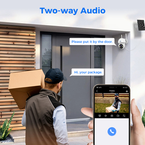 Esterno interno sistema di rete CCTV Wireless WIFI 360 gradi HD NVR set Kit pannello solare sistema di sicurezza - Product Image 4