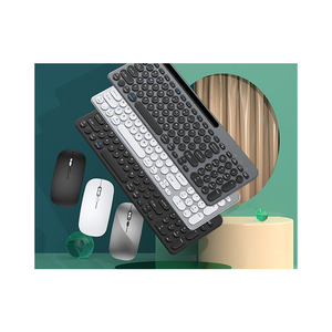 Venta caliente Mini 2,4G Teclado y mouse con teclado numérico 3 Modo Interfaz USB Función de carga
