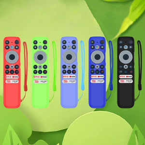 Anti-bırak yumuşak darbeye dayanıklı silikon kapak uzaktan kumanda koruyucu kılıf TCL RC902N FMR1 uzaktan kumanda ile kayış - Product Image 1