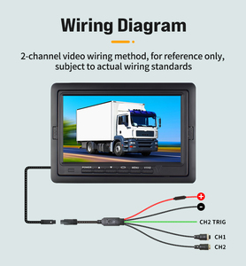 Monitor retrovisor independiente para coche de alta definición de 7 pulgadas con sensor de imagen de marcha atrás HD pantalla LCD TFT resistente a los golpes - Product Image 6