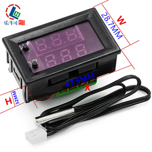 Termostato Digital W1209WK DC 12V/24V pantalla LED 10A salida de potencia Celsius/Fahrenheit instrumento de medición de temperatura - Product Image 4