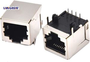 Cat5e PCB RJ45 8P8C ซ็อกเก็ต, RJ45 Cat6 ซ็อกเก็ต, Cat6A ซ็อกเก็ตป้องกัน - Product Image 4