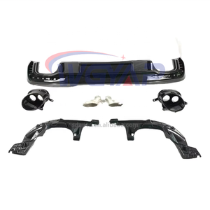 Audi A4 S4 B9.5 2020-2024 için WGYAP RS4 bodidiffuser karbon arka difüzör kolay kurulum arka tampon difüzör - Product Image 1