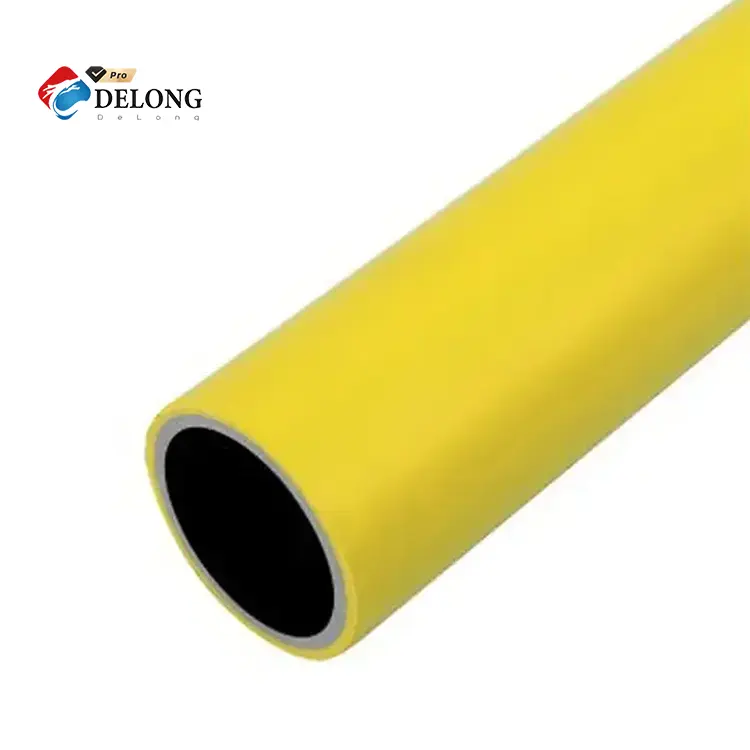 Rotondo tubo di acciaio di diametro 28 millimetri tubo di magra PE ABS ESD rivestito in acciaio tubo di magra per flessibile piano di lavoro