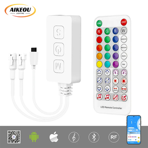 RGBCCT RGB RGBW脉宽调制SPI RGBWIC遥控器12V 24V VP V1发光二极管智能条形灯发光二极管控制器 - Product Image 6