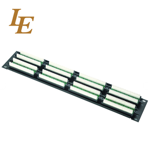 机架安装接线板48端口UTP Cat6 CAT5e 1U计算机以太网接线板网络电缆 - Product Image 3