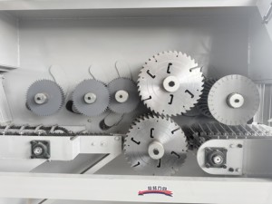 Ağır yeni yuvarlak Log çok bıçak dikey Rip dairesel testere makinesi kesme için 300mm ahşap - Product Image 6