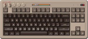 87键BT热插拔无线游戏键盘双超级按钮8比特复古C64机械键盘视窗/安卓- - Product Image 2