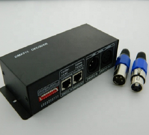 Светодиодный контроллер 4 канала постоянное напряжение DMX512 и RDM декодер для RGBW Светодиодная лента - Product Image 3