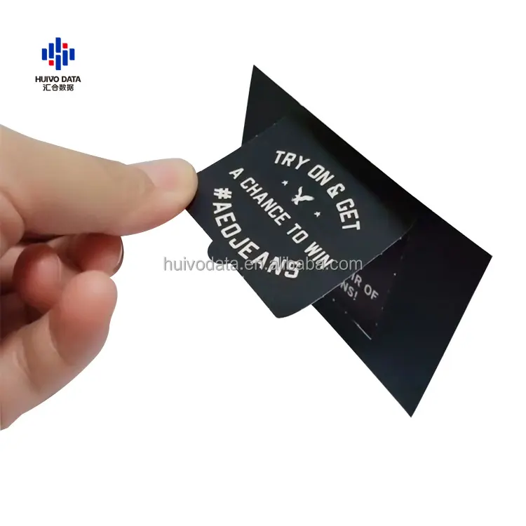 Biglietti personalizzati con una finestra staccabili modello stampa Pull Tab carte regalo carte a tema personalizzate per regali