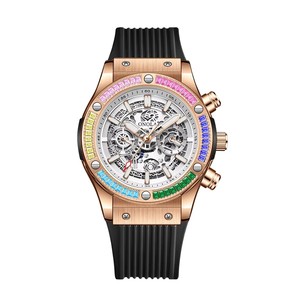 2024 Onola 6841 Luxury Brand <strong>Watch</strong> High Quality Fashion <strong>Watch</strong> for Men in Bulk Order Diamond Luxury Mens Automatic Iced <strong>Watch</strong> - Product Image 2
