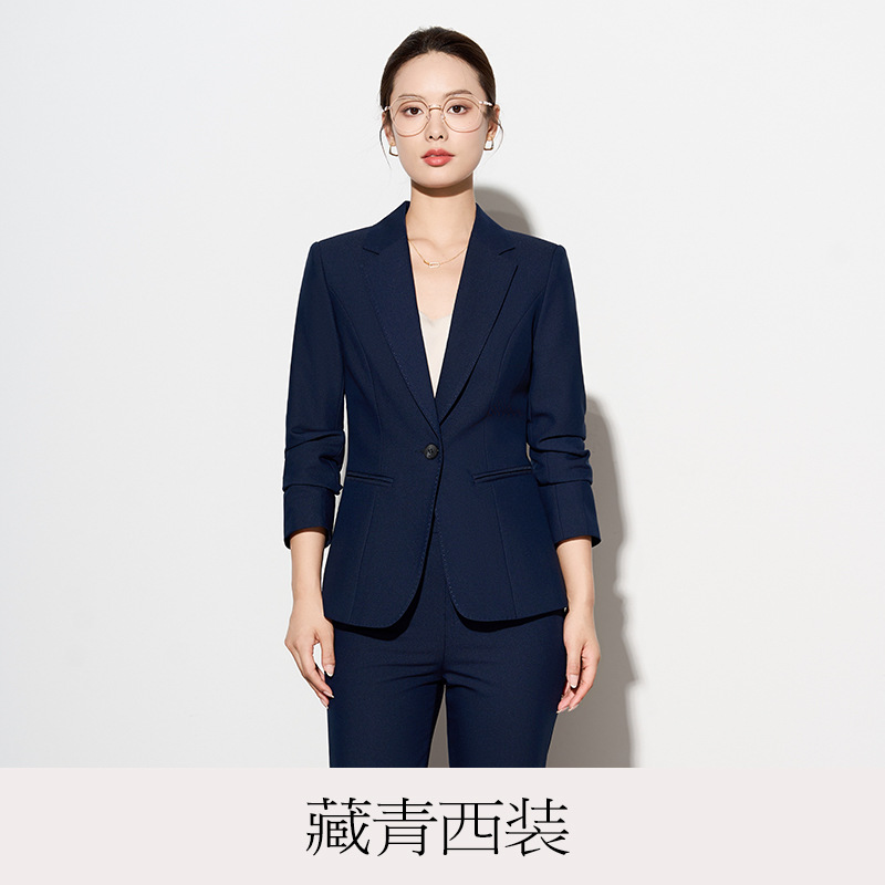 Navy blue suit