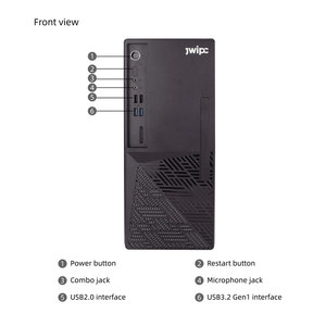 JWIPC Computadora Intel Core i5 de 16GB Ram 2TB SSD Inalámbrico WiFi Puerto de Pantalla USB 3,0 Win 11 Pro PC - Product Image 3