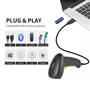 JINGXIN Aseis matic Handheld Cmos USB Barcode Reader Hersteller 1D 2D Qr Barcode Verkaufs automat Scanner - Product Image 4