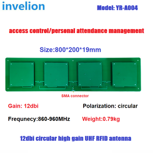 UHF RFID 8dbi circolare passivo IPX4 1-3m Antenna 860-960mhz Ip SMA Rj45 Tcp/ip 4 porte rete Rfid Controller di accesso Invelion