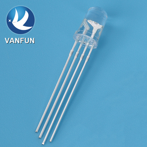 Vanfun yüksek kalite 5mm RGB LED diyot 4-Pin çok renkli 5V Max. Ters Volta delik Packa/gövde mevcut örnekleri - Product Image 2