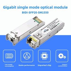 Modulo ottico 1.25G Bidi Sfp20 LC 20km per Huawei H3C CISCO Switch AI Computing HPC Data Center - Product Image 5