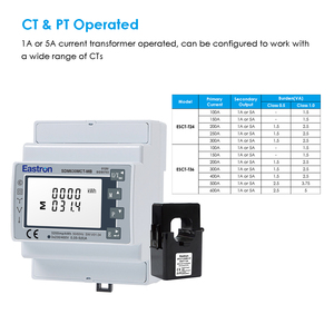 Eastron SDM630MCT-MB เครื่องวัดพลังงานแบบสองทิศทาง CT & PT สำหรับโซลูชันการตรวจสอบพลังงานรางดิน3P3W แบบสองทิศทาง - Product Image 2