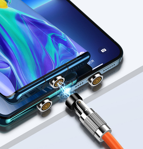120w 1.2m 3in1 180 360 Degree Rotate Rotating Magnet <strong>Silicone</strong> <strong>Rubber</strong> <strong>Usb</strong> Fast Charging 3 in 1 Magnetic Charging Data Cable - Product Image 6