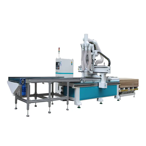 Panel profesional para muebles, enrutador CNC, máquina anidadora, carga/descarga automática, capacidad de etiquetado rápido, Motor de madera - Product Image 6
