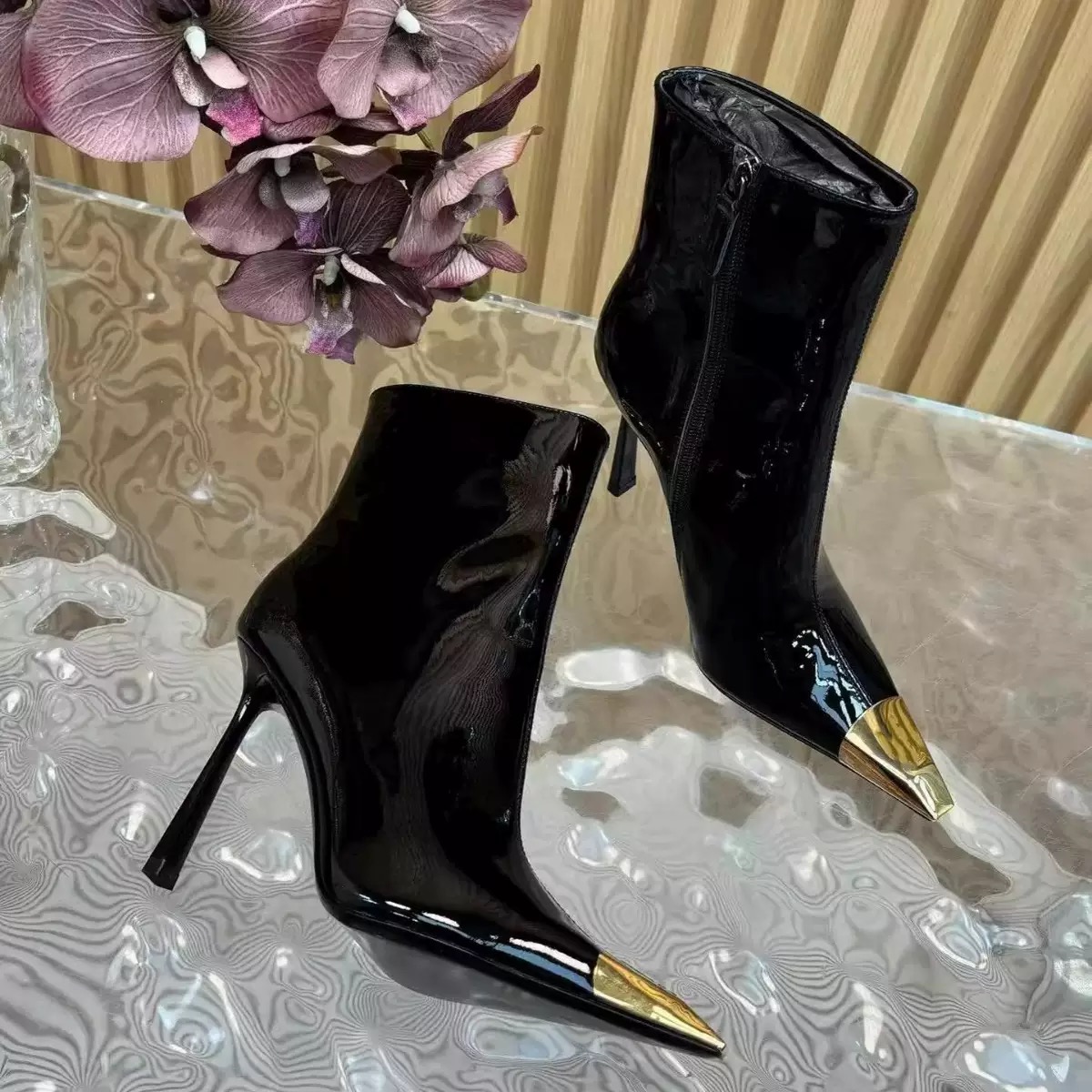 Noir mat (hauteur du talon 9 cm)