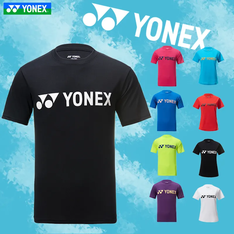 Yonex कपड़े खेलों टीम पहनें क्रू गर्दन शर्ट त्वरित सुखाने जापान डिजाइन 115179/215179 टी शर्ट