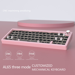 Personalizado portátil Mini 60% mecánico RGB retroiluminado Gaming Keyboard Hot Swap USB Switch personalizado de aluminio inalámbrico Bluetooth ordenador - Product Image 4