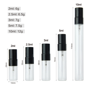 SUMEEAR空の透明ガラス香水サンプルボトル2ml3ml5ml10ml香水用アトマイザースプレーテストバイアル - Product Image 2
