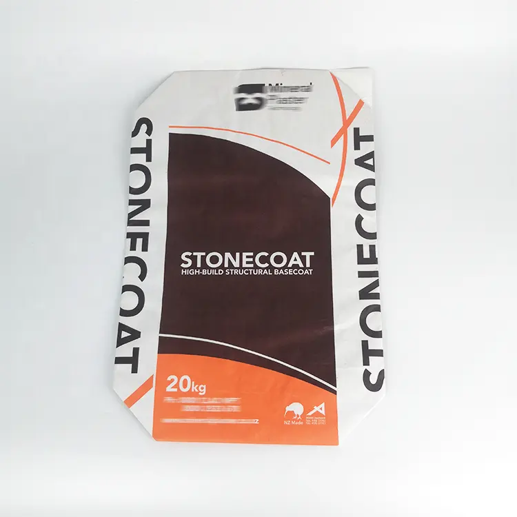 25kg 50kg Custom printed cheap Kraft Paper sack bag for cement gypsum plaster mortar powder