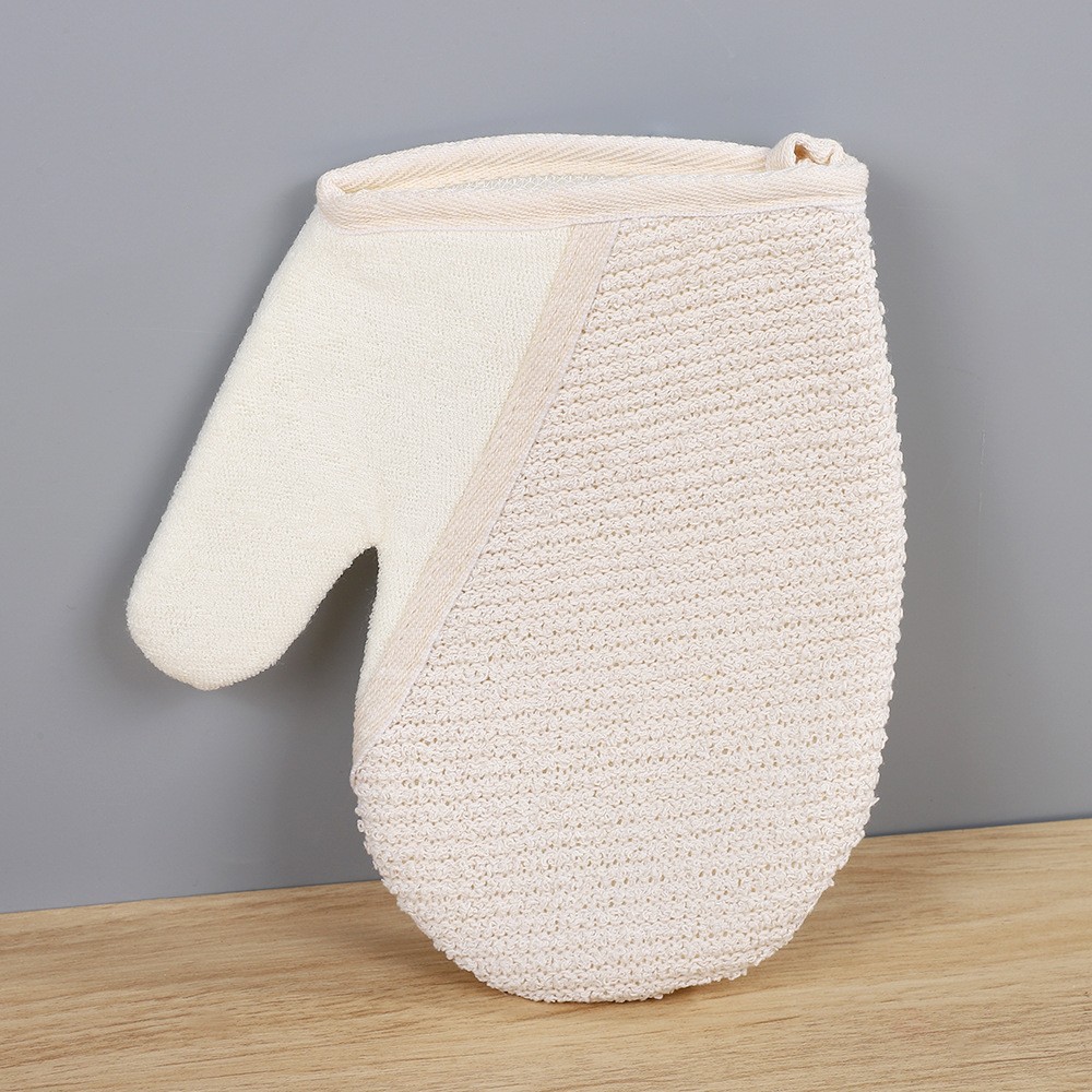 Gants à manchette plate en tissu éponge à pois-21x17cm-sac opp