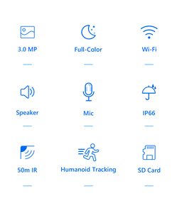 带电动镜头的3.0mp IP摄像机 (3.6-8毫米) 50dB SNR | DWDR & Smart Defog IOS/Android应用控制闭路电视摄像机 - Product Image 4
