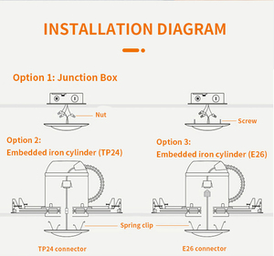 Flicker 5CCT kısılabilir ince yüzey titreşimsiz yüksek parlaklık alüminyum pürüzsüz Trim tasarım Led Disk ışığı - Product Image 4