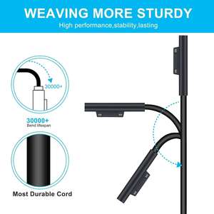 65W laptop şarj cihazı 5V USB ile 2.0 şarj portu Microsoft Surface Pro için 8 7 6 5 4 3 kitap 1 2 DC güç kaynağı adaptör AC kablosu - Product Image 4