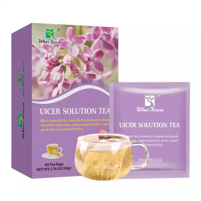 थोक गैस्ट्रिक अल्सर चाय चीनी स्वास्थ्य अल्सर समाधान चाय का स्वाद जड़ी बूटियों की रक्षा पौष्टिक पेट चाय
