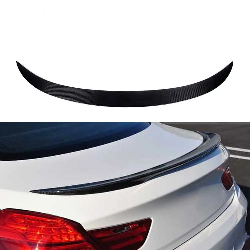 Offre Spéciale M6 Type lèvre arrière Spoiler en Fiber de carbone pour F06 F12 F13 m6 aileron arrière l'empennage 2012