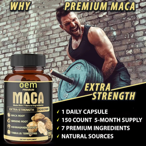OEM Organic <strong>Maca</strong> Root Capsules Natural Extract Energy Supplement <strong>Maca</strong> Capsules Black <strong>Maca</strong> Root Capsules - Product Image 3