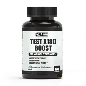 อาหารเสริมสำหรับผู้ชาย OEM แบรนด์ส่วนตัว Test X180 Boost Booster แคปซูลเพิ่มพลังงาน TestX สำหรับผู้ชาย - Product Image 1