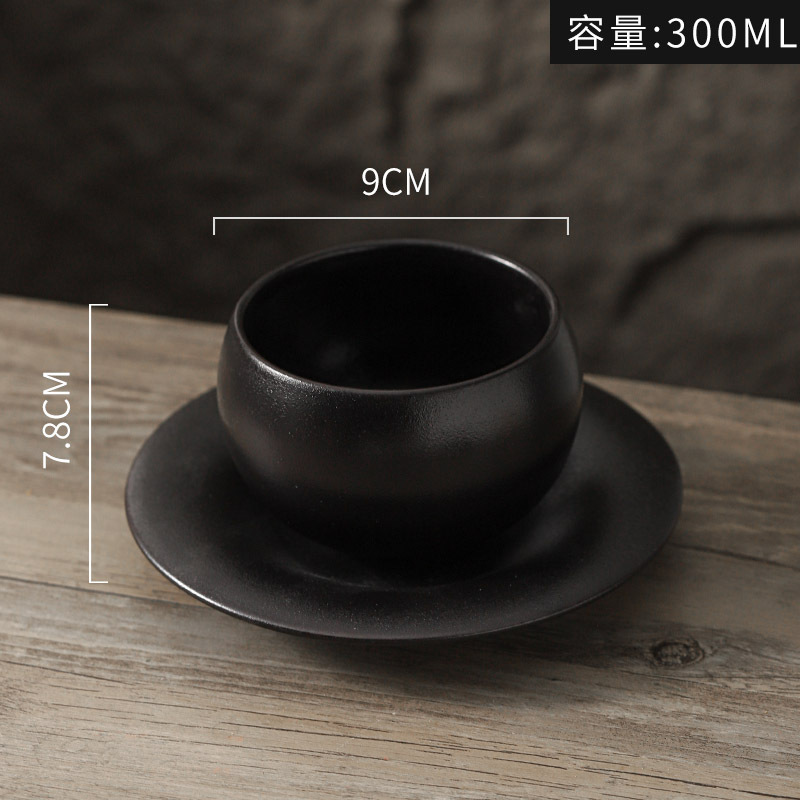 Egg cup sable noir 300ml assiette base